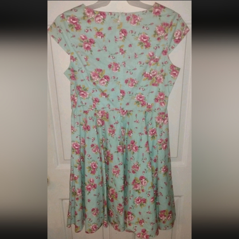 IMPRINTE VINTAGE Floral 1950's Spring Dress Sz/XL Retro Pinup Cotton Rockabilly
